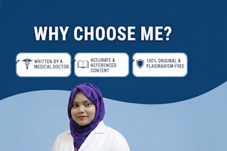 write SEO optimized medical and health articles