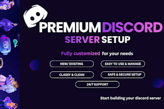 setup a professional discord server for your community and business