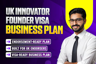 write a UK innovator founder visa business plan