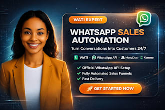 setup whatsapp api integrate whatsapp business API develop chatbots using wati