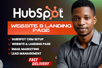 develop custom hubspot website, and hubspot landing page