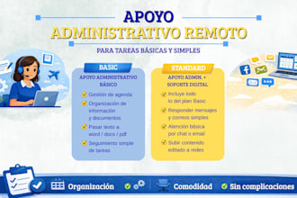provide spanish administrative support for basic tasks