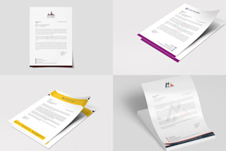 design a letterhead, envelope, id card