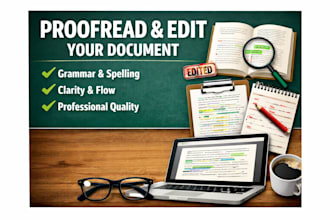 proofread and edit your document for grammar and clarity