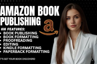 professionally format and publish your book on amazon KDP, ingramspark, and lulu