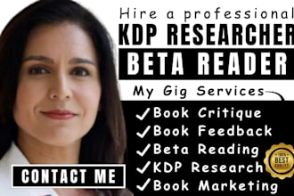 handle book critique book feedback beta reading book corrections KDP research