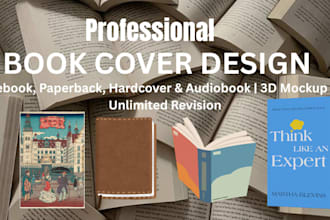 design a fiction and nonfiction book cover for amazon KDP