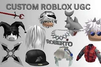 create custom roblox ugc accessories and wearables ready for upload on roblox