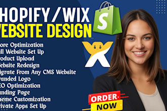 redesign shopify website design wix store update shopify or migrate wix store