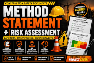create method statement and risk assessment for construction projects