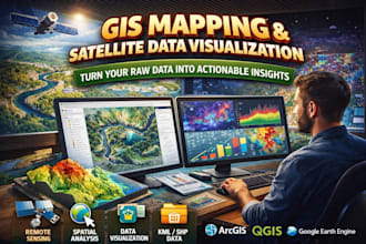 create custom gis maps, web maps and geospatial analysis with arcgis and qgis