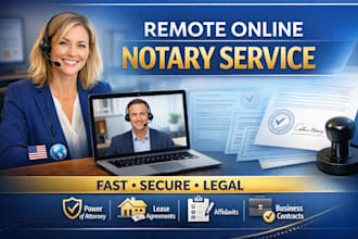 notarize documents remote USA and international florida notary public