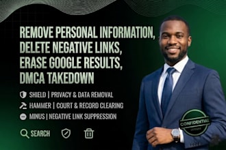 send dmca takedown, remove personal information, remove mugshots, remove content