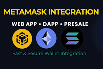 integrate metamask into your web app, dapp or crypto presale website