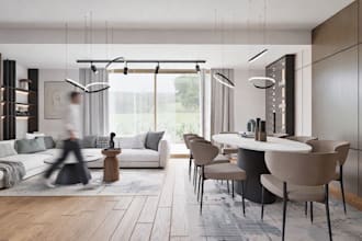 design a modern living room 3d interior render and video