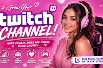boost twitch live viewers organically with twitch  promotion