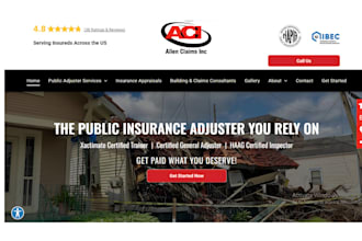 build public adjuster website insurance claim website public adjuster leads