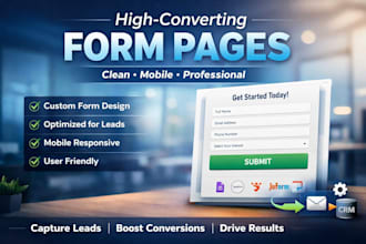 design high converting form pages that capture more leads