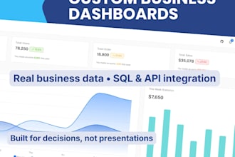 build a custom dashboard to track your business data