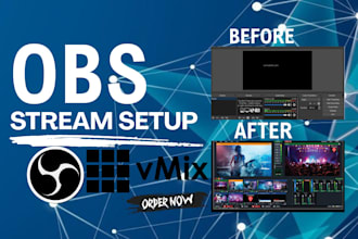 obs or streamlab obs overlays for twitch , youtube, and facebook