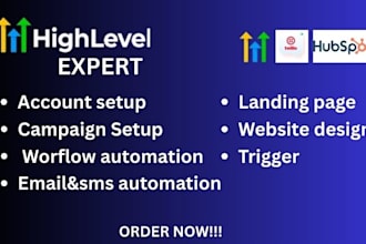 create ghl sales funnel landing page website CRM virtual assistant