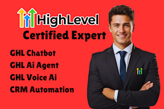 setup gohighlevel ai agent, ghl chatbot voice ai agent and CRM automation expert
