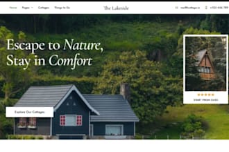design squarespace cabins website tiny homes website farm stay tent website