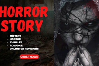 create scary horror story, horror ghostwriter, scary story, mystery story
