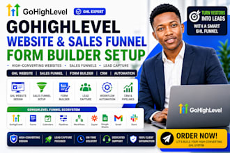 gohighlevel website sales funnel form builder setup