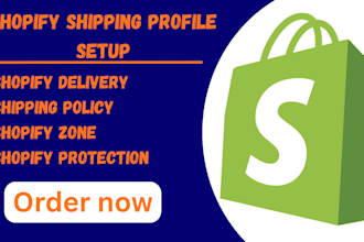 create, configure shopify shipping rates, zones and profile