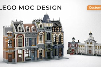create 3d lego model manual instruction lego moc lego technic build PDF manual