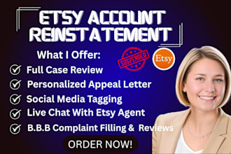 etsy account reinstatement etsy suspension etsy appeal etsy reopen etsy livechat