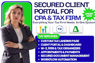 build gohighlevel taxdome tax client portal ghl tax landing page canopy tax form
