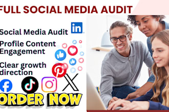 do social media audit and provide a clear practical growth insights