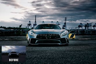 do photo editing and retouching of cars and motorcycles