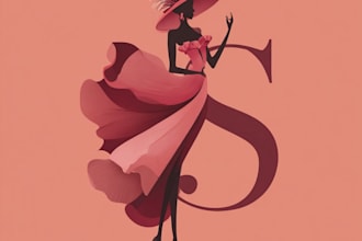 design a modern fashion logo with copyright