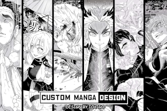 draw manga comic book illustration or anime webtoon nsfw art