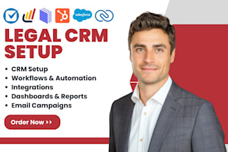 do legal CRM setup with clio grow lawmatics mycase leads zoho hubspot salesforce