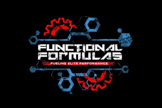 create industrial brand logo for functional formulas