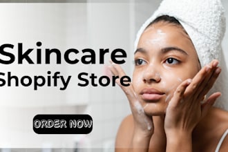 design skincare shopify store skincare website cosmetics store beauty website