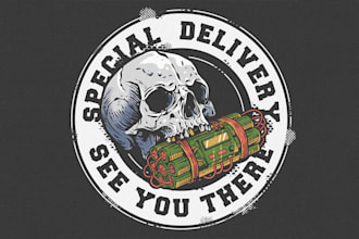 create a hand drawn food and beverage t shirt illustration