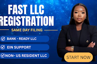 register your US llc get ein and set up wise mercury for non US resident