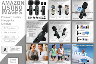 create amazon listing images and a plus designs