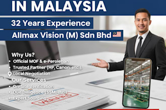 be your malaysia sourcing agent and vendor verification expert