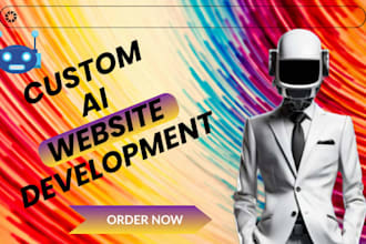 develop custom ai website, ai chatbot development, ai agency website