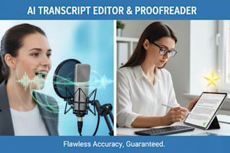 manually edit, clean, and correct ai transcripts