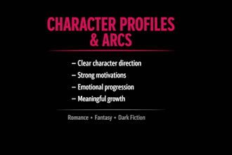 develop character profiles and arcs for your story