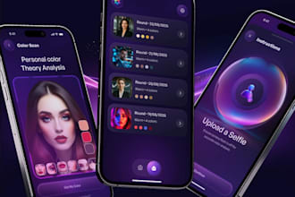 design ai color analysis app for beauty, makeup and fashion styling
