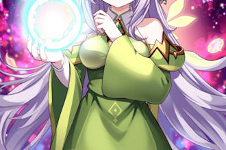 fantasy illustration or anime in style
