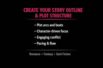 create a detailed story outline, plot structure, or chapter plan